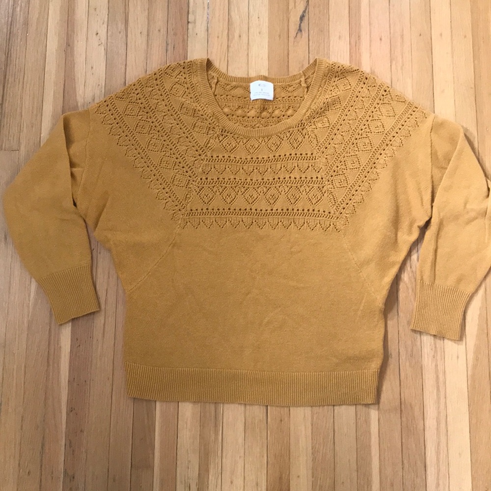 Pins and Needles Gold Sweater